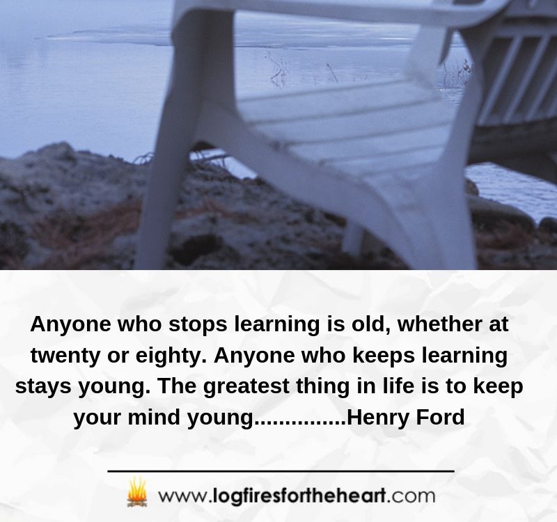 Anyone who stops learning is old, whether at twenty or eighty. Anyone who keeps learning stays young. The greatest thing in life is to keep your mind young. ..............Henry Ford