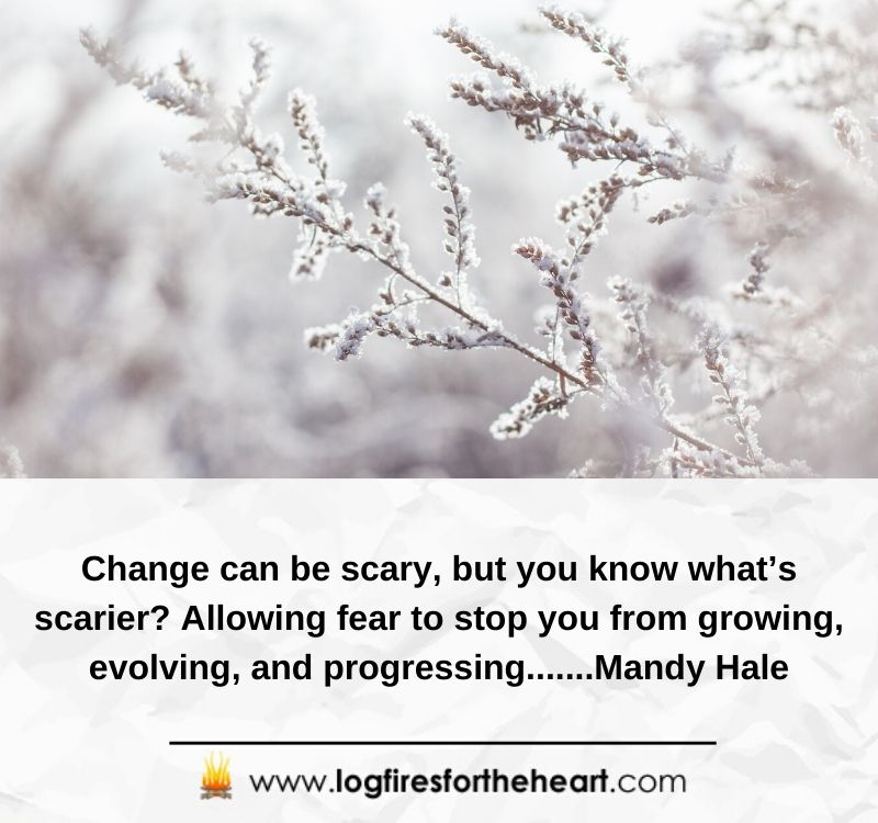 Change can be scary, but you know what’s scarier? Allowing fear to stop you from growing, evolving, and progressing.......Mandy Hale