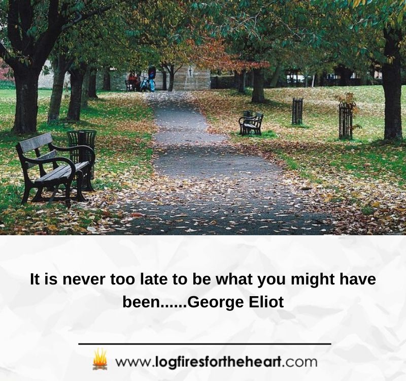 New Year Inspirational Quotes -  It is never too late to be what you might have been......George Eliot