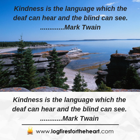 indness is the language which the deaf can hear and the blind can see. Mark Twain