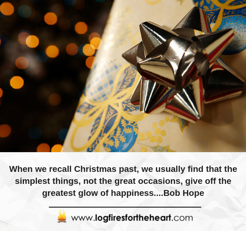 When we recall Christmas past, we usually find that the simplest things—not the great occasions—give off the greatest glow of happiness....Bob Hope inspirational Christmas quote